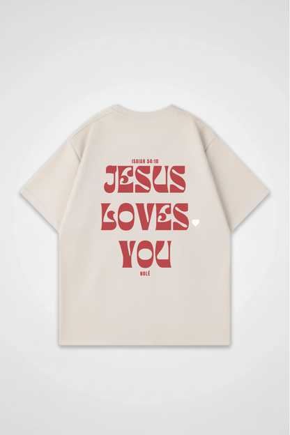 JESUS LOVES YOU OVERSIZED TEE