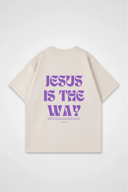 JESUS IS THE WAY OVERSIZED TEE