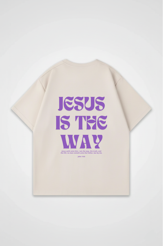 JESUS IS THE WAY OVERSIZED TEE