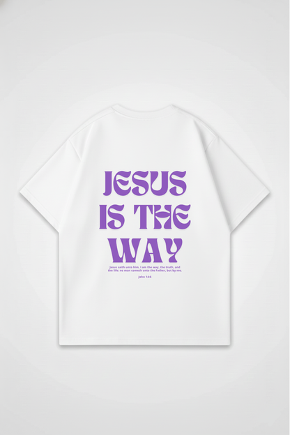 JESUS IS THE WAY OVERSIZED TEE