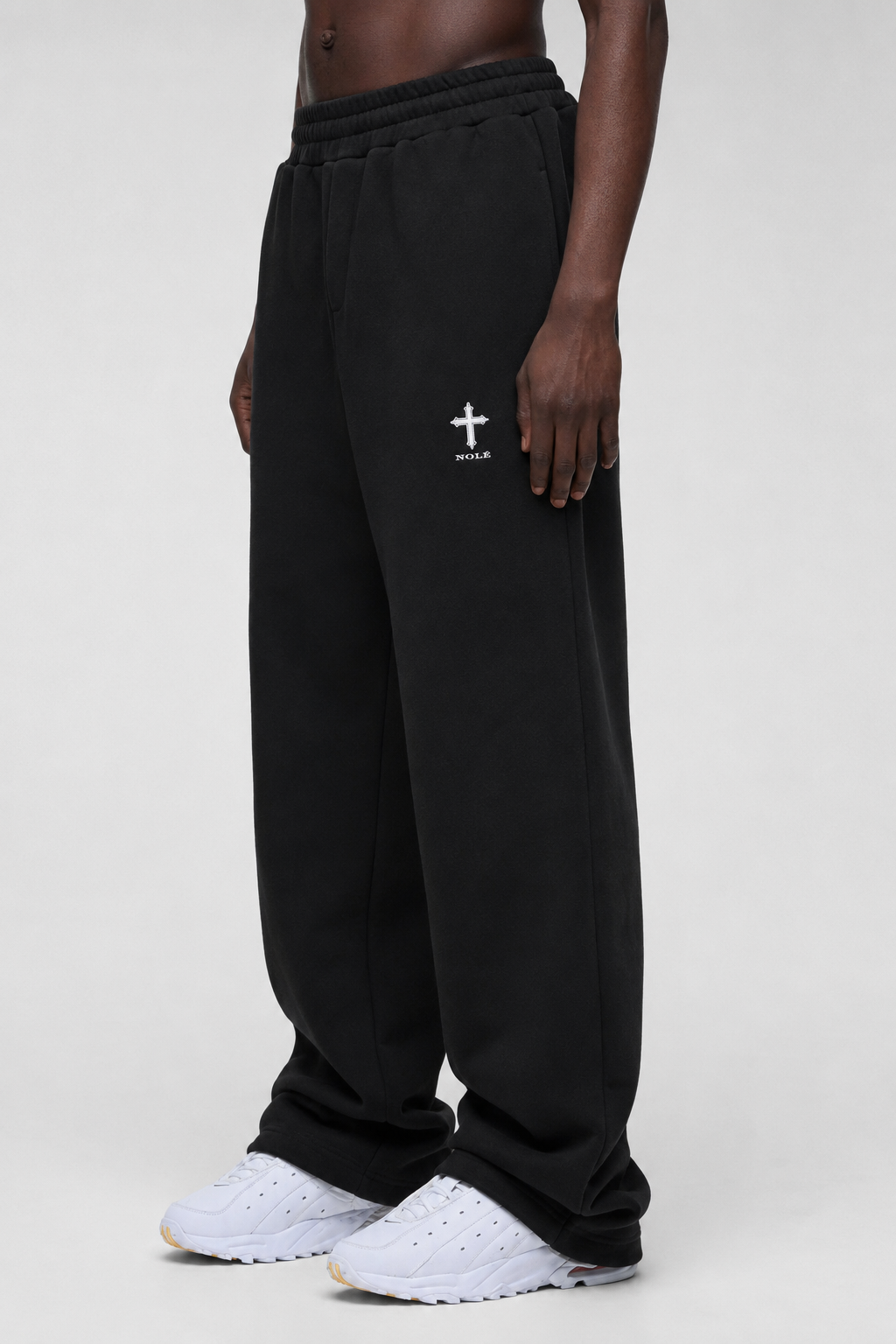 Cross Logo Openleg Jogger – Schwarz