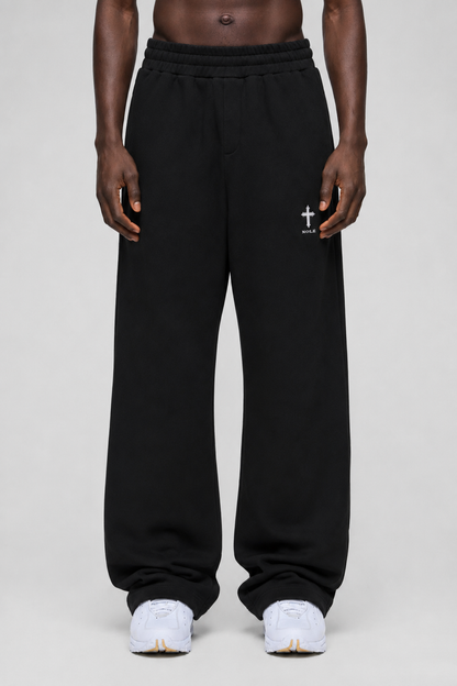 Cross Logo Openleg Jogger – Schwarz