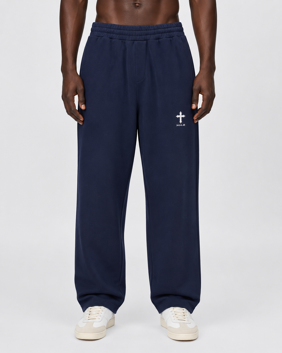 Cross Logo Openleg Jogger – French Navy