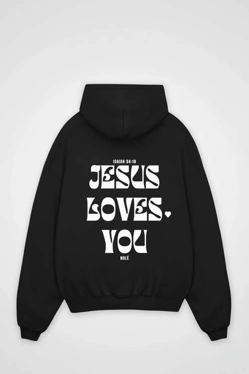 JESUS LOVES YOU OVERSIZED HOODIE